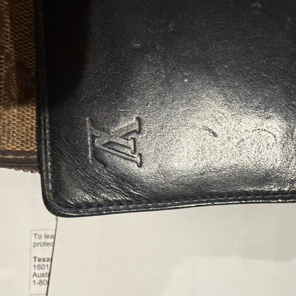 Louis Vuitton Dark Leather Card Holder - Picture 4 of 4